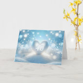 40 Jahre Winterherz Karte (Gelbe Blume)