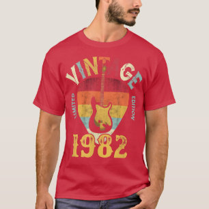 40 JahreAlt Vintag 1982 Plektrum 40. Geburtstag T-Shirt