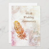 40. JAHRESEINLADUNGEN EINLADUNG (Vorne/Hinten)