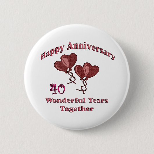 40. Jahrestag Button (Vorderseite)