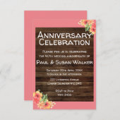 40. Jahrestag der Feier Einladung (Vorne/Hinten)