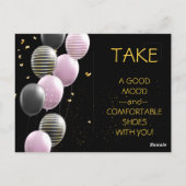 40. Jahrestag. Eleganter Geburtstag Postkarte (Rückseite)