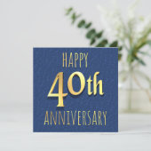 40. Jahrestag Feiertagskarte (Stehend Vorderseite)