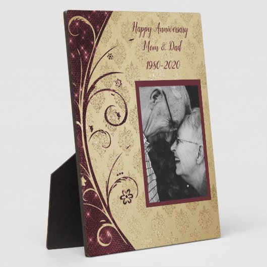 40. Jahrestag Fotoplatte (Seite)