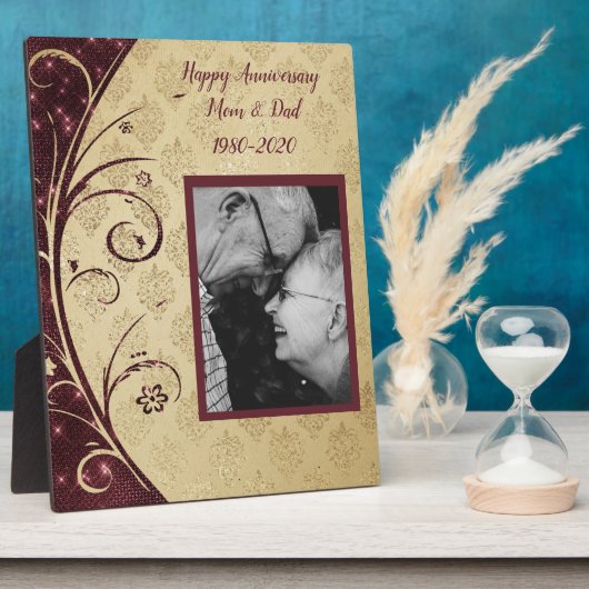 40. Jahrestag Fotoplatte (Seite)