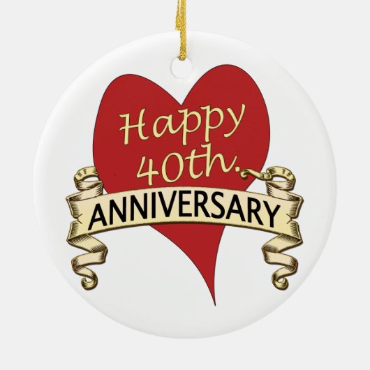 40. Jahrestag Keramikornament (Hinten)