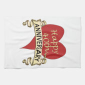 40. Jahrestag Küchentuch (Horizontal)