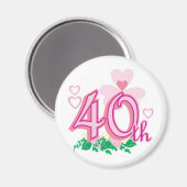 40. Jahrestag Magnet (Vorderseite/Rückseite)