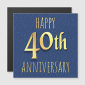 40. Jahrestag Magnetkarte (Vorne/Hinten)