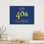 40. Jahrestag Poster (Küche)