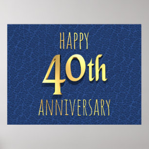 40. Jahrestag Poster