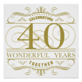 40. Jahrestag Poster (Vorderseite)