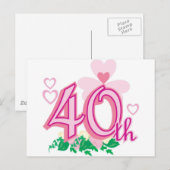 40. Jahrestag Postkarte (Vorne/Hinten)