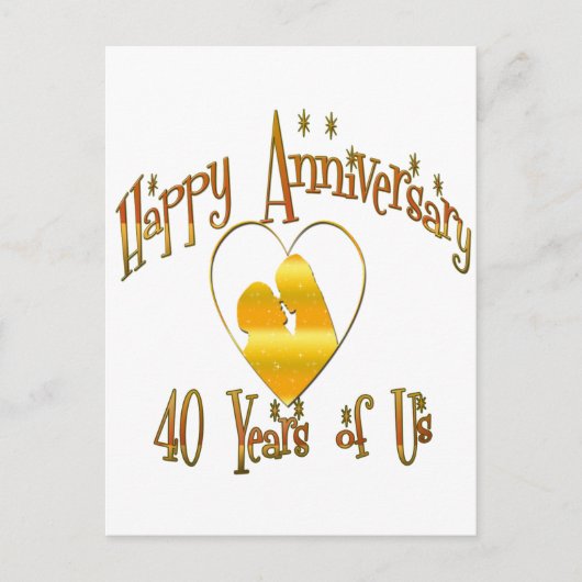 40. Jahrestag Postkarte (Vorderseite)