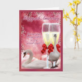 40. Jahrestag - Ruby-Jahrestag Karte (Gelbe Blume)