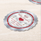 40. Jahrestags-Gastgeschenke, billige Untersetzer (angewinkelt)