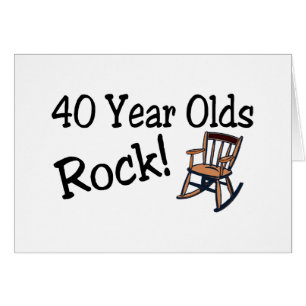 40 Jährige des Felsen-(Schaukelstuhl)