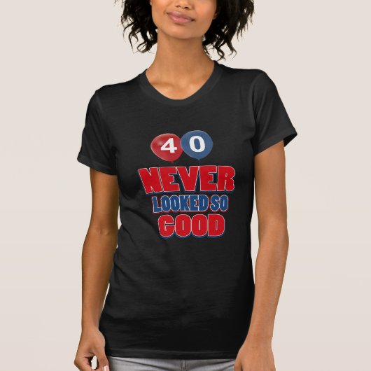 40. jährige Geburtstagsentwürfe T-Shirt (Vorderseite)