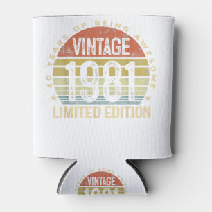 40-jährige Geschenke Vintag 1981 Limited Edition  Dosenkühler