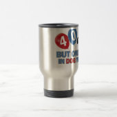 40 jährige Hundejahrentwürfe Reisebecher (Mittel)