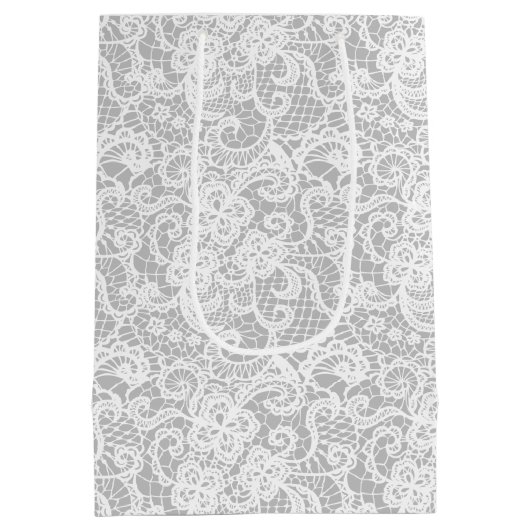 40-jährige Jubiläumslace auf der Silbermitteltafel Mittlere Geschenktüte (Rückseite)