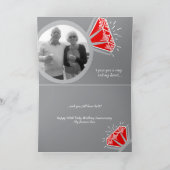 40-jähriger Ruby-Ring jetzt dann Foto Karte (Innenseite)