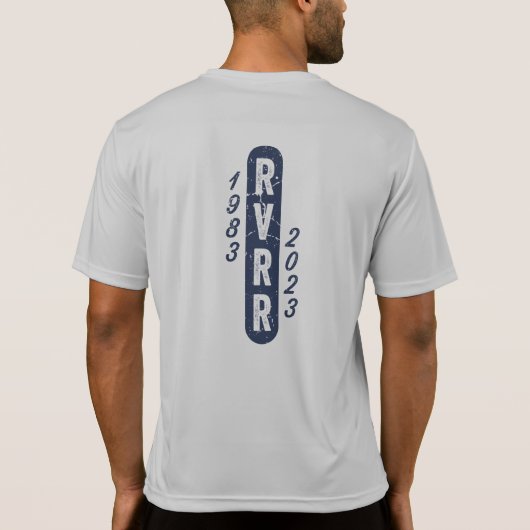 40-jähriges Jubiläum Gray Tech Shirt (Rückseite)