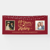 40-jähriges Ruby Lights Then & Now Fotos Banner (Horizontal)