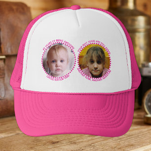 40. 'jeder Alters' -Meilenstein 2 Foto pink weiß Truckerkappe