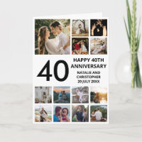 40. Jubiläum 13 FotoCollage Schwarz und Weiß