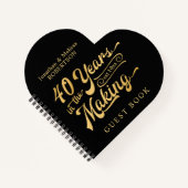 40 Jubiläum Gästebuch 40 JAHRE IM MAKING Notizblock (Vorderseite)