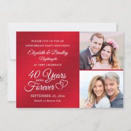 40. Jubiläum Hörjahre in über 2 Foto Einladung
