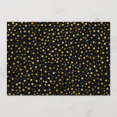 40. Jubiläum mit Foto - Schwarzes Gold Einladung (Rückseite)