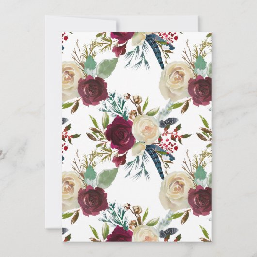 40. Jubiläum Party 40 Jahre Liebe Einladung (Rückseite)