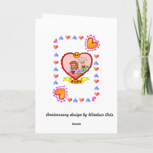 40. Jubiläum - Ruby Karte (Rückseite)