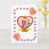 40. Jubiläum - Ruby Karte (Gelbe Blume)