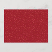 40. Jubiläum Save the Date Ruby Hearts Rustikal Postkarte (Rückseite)