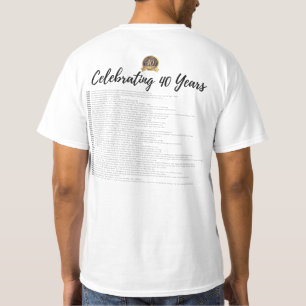 40. Jubiläum Titel T - Shirt anzeigen