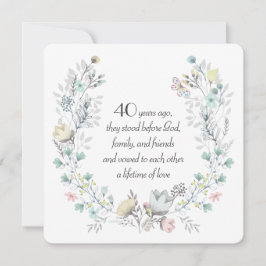 40. Jubiläum Wasserfarbenkrez Einladung