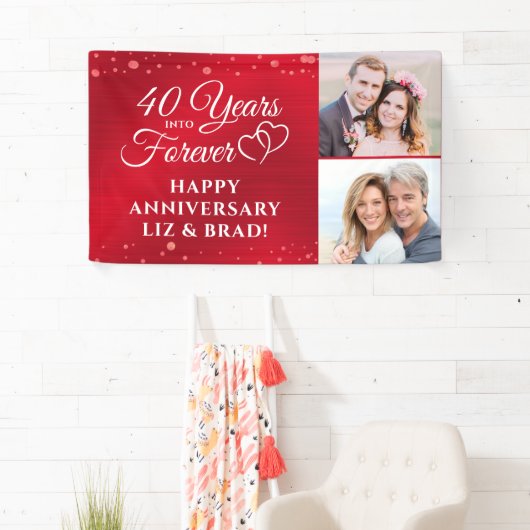 40 Jubiläumsjahr: Ruby HARTS YEARS INTO FOREVER Banner (Insitu)