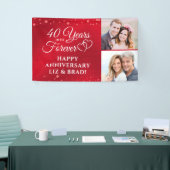 40 Jubiläumsjahr: Ruby HARTS YEARS INTO FOREVER Banner (Messeveranstaltung)