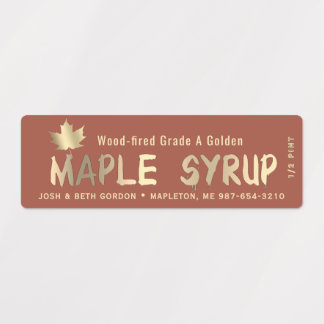 40 MAPLE GRADE LABELS in 4 SYRUP COLORS (10 each) Etiketten