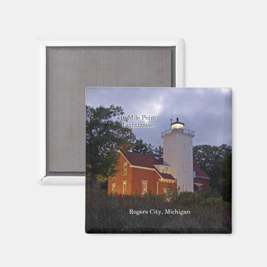 40-Meilen-Leuchtturm-Dusk-Magnet Magnet (Vorderseite/Rückseite)