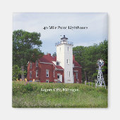 40 Meilen Point Lighthouse Magnet (Vorne)