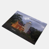 40 Mile Point Leuchtturm bei Dämmertür matt Fußmatte (Schrägansicht)