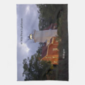 40 Mile Point Leuchtturm bei Küchenhandtuch Geschirrtuch (Vertikal)