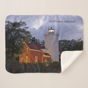 40 Mile Point Leuchtturm bei Sonnenschirmdecke Sherpadecke