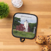 40-Mile-Point-Leuchtturm-Kartenhalter Topflappen (Oben Unten)