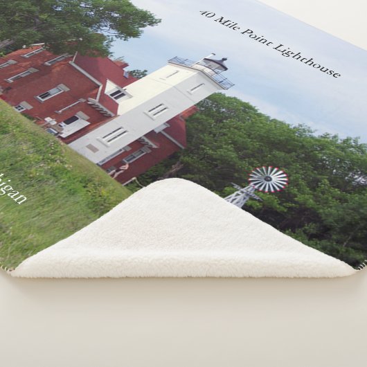 40 Mile Point Leuchtturm Sherpa Decke Sherpadecke (3/4)