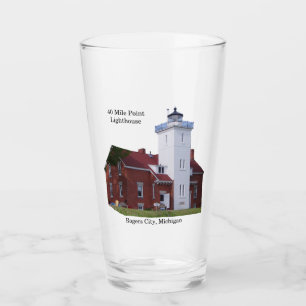 40-Mile-Point-Leuchtturmglas Glas